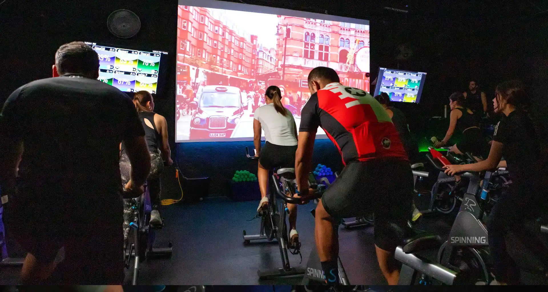 Clase de Spinning interactiva